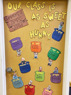 82 Winnie The Pooh Day Hundred Acre Wood Door Web